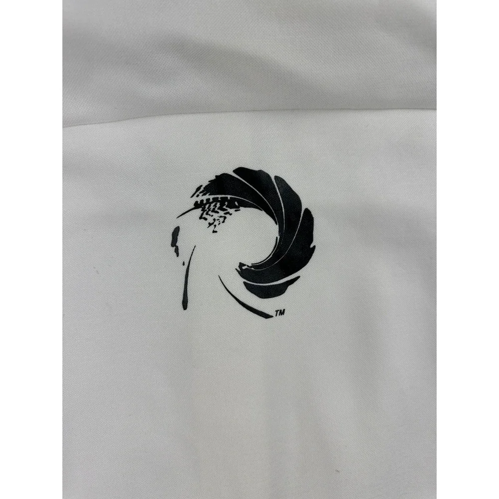 Adidas 007 James Bond Hoodie Men M 007 White Gun Barrel Graphic Full Zip‎ Jacket